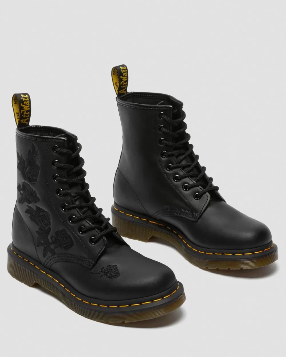 1460 Vonda Mono Floral Rose Leather Lace Up -Maiharit*Dr. Martens Sale