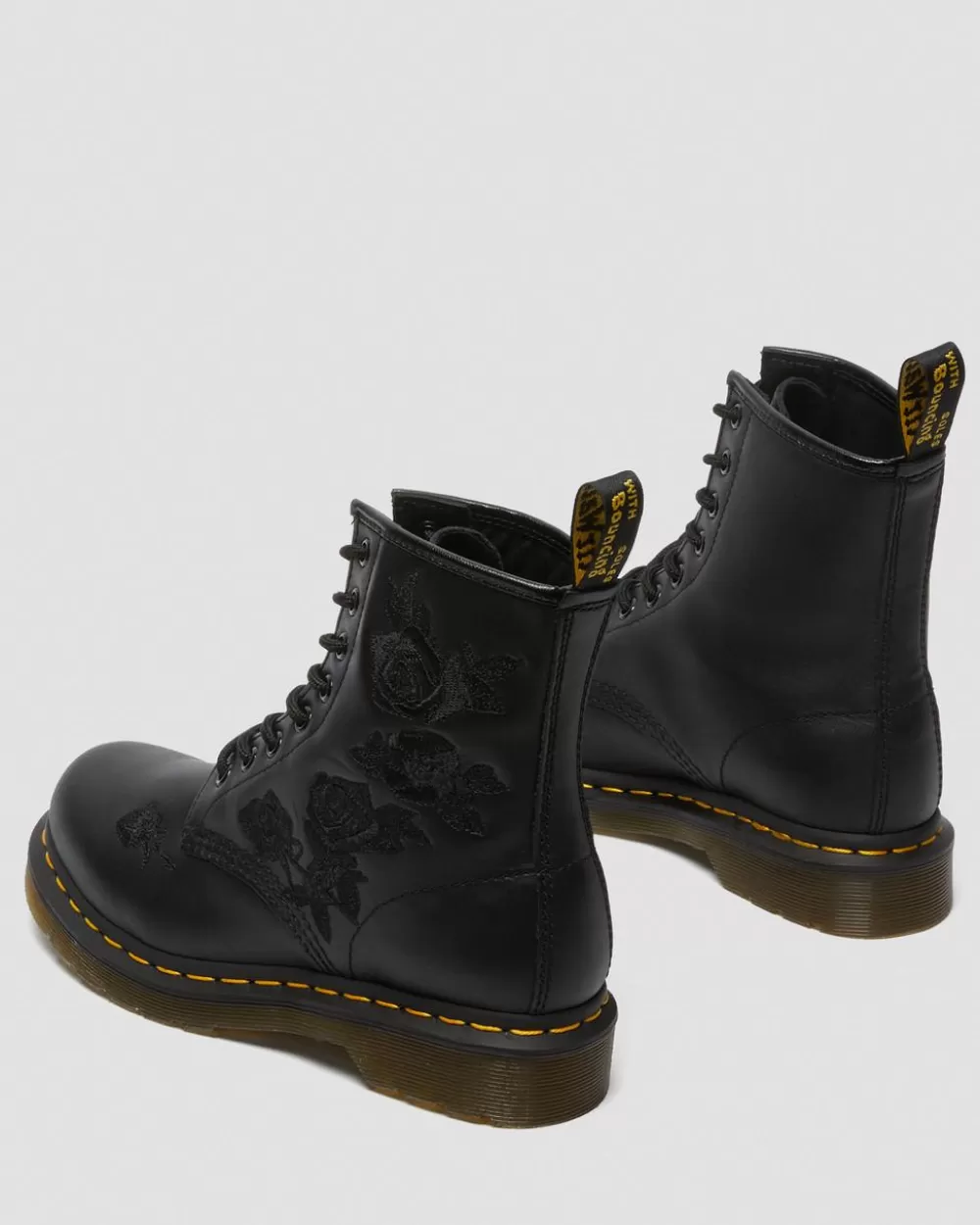 1460 Vonda Mono Floral Rose Leather Lace Up -Maiharit*Dr. Martens Sale