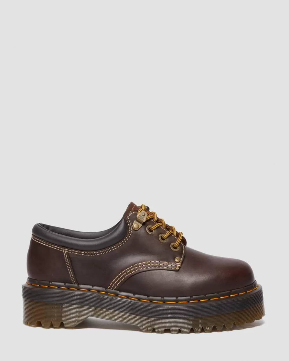 8053 Quad Ii Crazy Horse Leather Platform -Kengät*Dr. Martens Hot