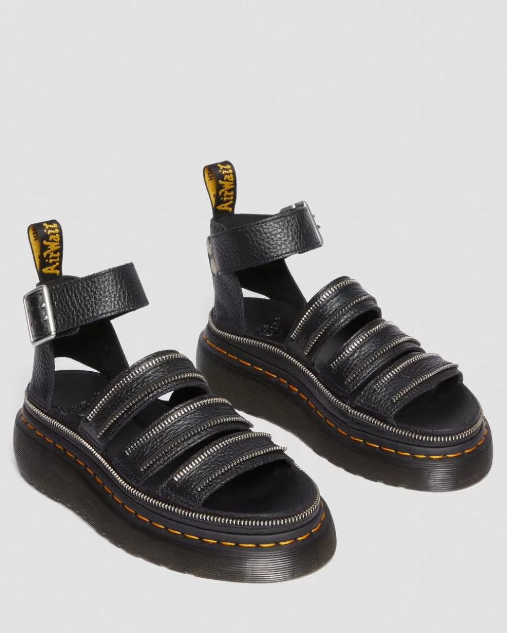 Nahkaiset Clarissa Ii Quad Hardware Milled Nappa Platform -Sandaalit*Dr. Martens Online