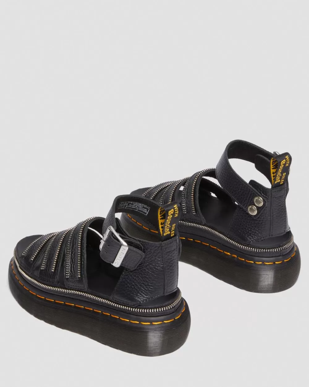 Nahkaiset Clarissa Ii Quad Hardware Milled Nappa Platform -Sandaalit*Dr. Martens Online
